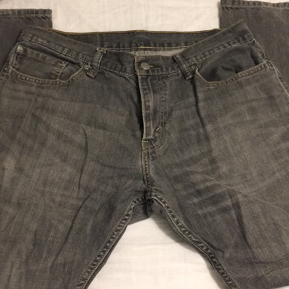 Gray Levi 514 Jeans